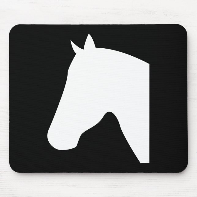 Horse Head Silhouettes1  Mouse Mat (Front)