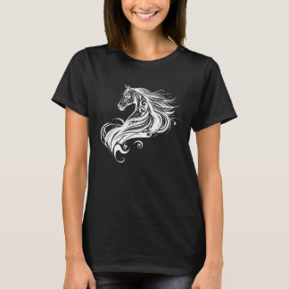 Horse Head Vector Wild Animal Sport Riding Fan Lov T-Shirt