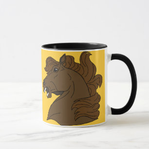 horse heads ceramic mug