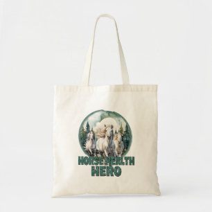 Horse Health Hero, Vintage Equestrian Vet, Equine Tote Bag