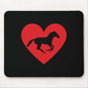 Horse Heart Horseback Equestrian Riding Teen Girls Mouse Mat