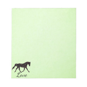 Horse, Hearts and Love Notepad