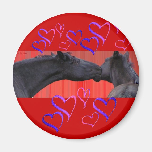 Horse Hearts Magnet (Front)