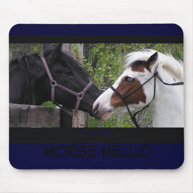 Horse Hello Mousepad (Front)