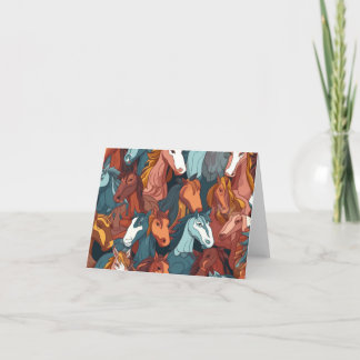 Horse herd wellness card