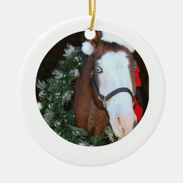Horse Holiday Ornament (Front)