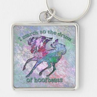 HORSE HOOFBEATS KEY RING