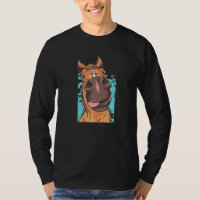 Horse Horse Face Tongue Silhouette Riding Horse