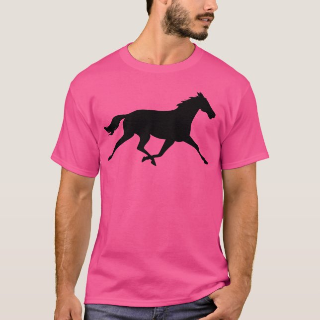 Horse Horse Galloping Horse Owner Rodeo Wild funny T-Shirt (Front)