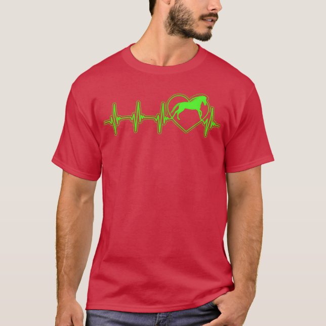 Horse Horse Horses Heartbeat retro T-Shirt (Front)
