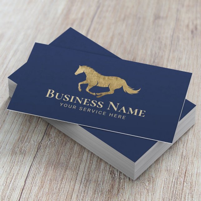 Horse Horseback Riding Instructor Pony Club Equine Business Card (Creator Uploaded)