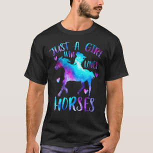 Horse Horses Just a girl who loves Horses 3 Horse T-Shirt