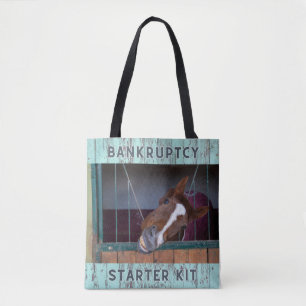 Horse Humour: Bankruptcy Starter Kit Tote Bag