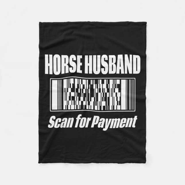 Horse Husband  Fleece Blanket (Front)