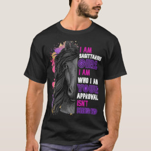 Horse  I Am Sagittarius Girl Loves Riding Horses T T-Shirt
