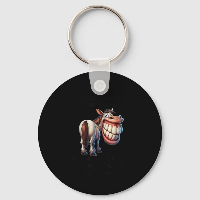 Horse I Have Decided With A Peaceful Srit A Loving Key Ring (Front)