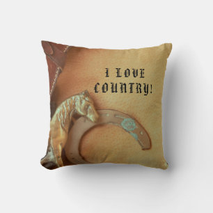 Horse I LOVE COUNTRY! west / Cushion