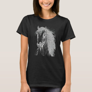 Horse illustration Gift for Horseback Riding Horse T-Shirt