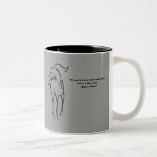 Horse Illustration Mug - Arabian Quote