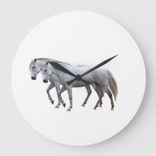 Horse image for Round-Large-Wall-Clock Large Clock