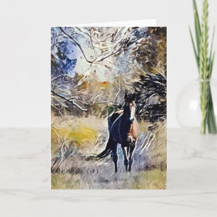 Horse Impressionist Art 5 Art Note Card