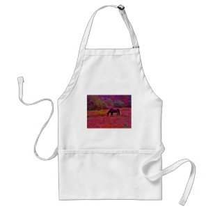 Horse in a Kaleidoscope Coloured Field Standard Apron