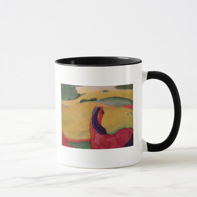 Horse in a landscape, 1910 mug (Right)
