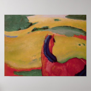 Horse in a landscape, 1910 poster