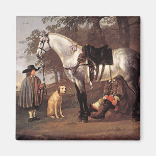 Horse in a Landscape Aelbert Cuyp Magnet