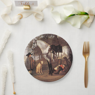 Horse in a Landscape Aelbert Cuyp     Paper Plate
