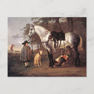 Horse in a Landscape Aelbert Cuyp   Postcard