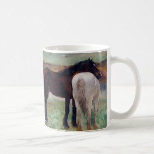 Horse in a Meadow, Edgar Degas Coffee Mug