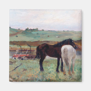 Horse in a Meadow, Edgar Degas Magnet