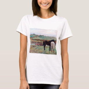 Horse in a Meadow, Edgar Degas T-Shirt