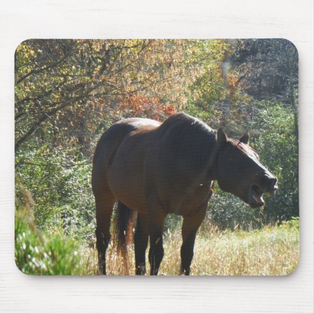 Horse in Autumn Mouse Mat (Front)