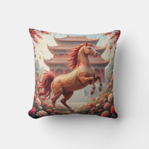 Horse in china year cushion