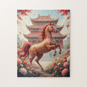 Horse in china year jigsaw puzzle