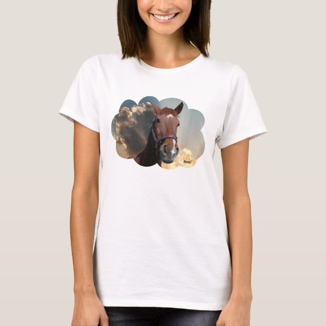 Horse in cloud 03 T-Shirt (Front)