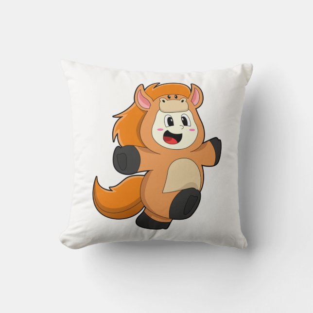 Horse in Costume Cushion (Front)