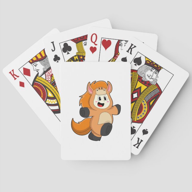 Horse in Costume Playing Cards (Back)