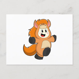 Horse in Costume Postcard