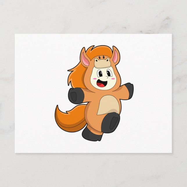 Horse in Costume Postcard (Front)