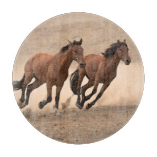 Horse In Fall II Cutting Board