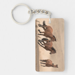 Horse In Fall II Key Ring