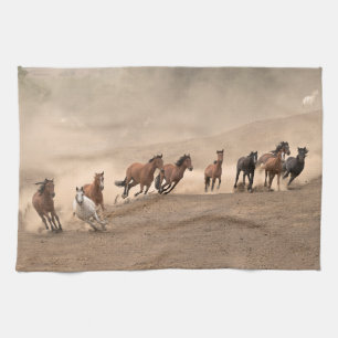 Horse In Fall II Tea Towel
