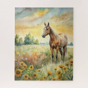 Horse in Field Jigsaw Puzzle