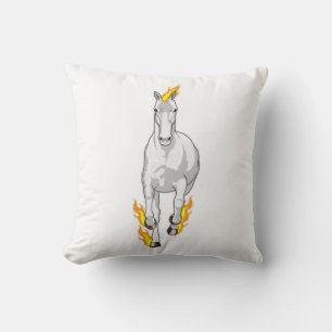 Horse in Flame Cushion