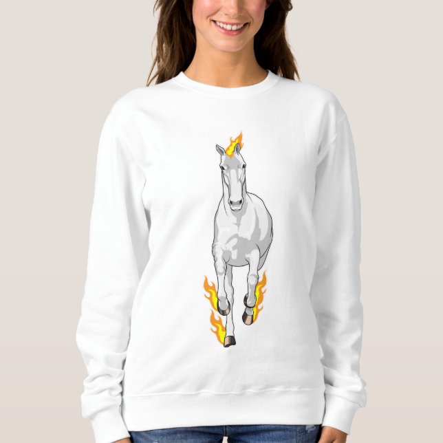 Horse in Flame Sweatshirt (Front)