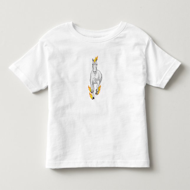 Horse in Flame Toddler T-Shirt (Front)