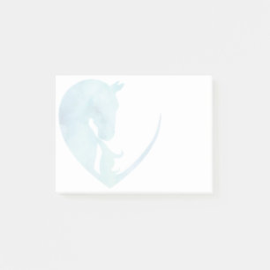 Horse in Heart - Blue Post-it Notes